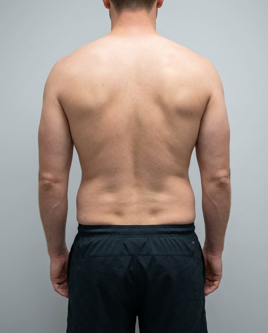 Before VASER Liposuction on chin & neck — Male patient, age 42